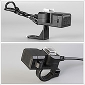 billige Motorsykkel- og ATV-tilbehør-universal dobbel usb port 12v vanntett motorsykkel motorsykkel styrelader 5v 1a/2.1a adapter strømadapter for mobiltelefon