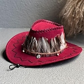 levne Divoký západ-18. století 19. století stát Texas Kovbojský klobouk Západní kovboj americký Pánské Dámské loučení se svobodou nevěsty Dospělé Klobouk