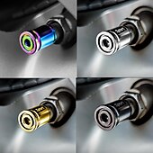economico Attrezzi per riparazione auto-Capi valvola anti-furto StarFire 4pz - Coprivolante in lega di zinco in stile sportivo impermeabili e decorativi per ruote
