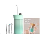 cheap Teeth Whitening-4 In 1 Water Flosser For Teeth Cordless Water Flossers Oral Irrigator With DIY Mode 4 Jet Tips Tooth Flosser Portable And Rechargeable For Home Travel For Men And Women Daily Teeth Care