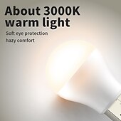 economico Lampadine LED a sfera-luce notturna portatile mini usb protezione per gli occhi, luce di emergenza luce di alimentazione mobile, luci usb di notte lampadina plug-in per camera da letto, bagno, asilo nido, corridoio,