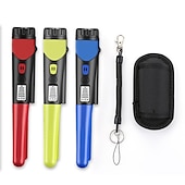 cheap Testers &amp; Detectors-Metal Detector Portable High Sensitivity Metal Detector One-Button LED Indicator Gold Detector Pointer Metal Detector with Woven Holster Bag