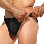 billiga simkort-Herr Badkläder Simkort Simthong Slät Andningsfunktion Mjuk Utomhus Ledigt Dagligen Hawaiisk Stylish Svart Vit Microelastisk