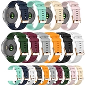 abordables Bracelets de montre Garmin-Bracelet silicone étanche 18mm 20mm pour Garmin Forerunner 265S 255S Active 5 Venu 3S 2S Sq 2 Plus Vivoactive 4S 3 Vivomove Sport, réglable