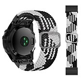 abordables Bracelets de montre Garmin-Bracelet nylon tressé 22mm 26mm pour Garmin Fenix 7 7X 6 6X Pro Epix Pro 47mm 51mm Instinct 2X Approach S70 S62 S60 Forerunner 955 945 Marq