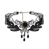 levne Příslušenství a další-Náhrdelník Chocker Náhrdelník Chocker Punk a gotika Lolita Krajka Pro Lolita Kostýmová hra Dámské Kostýmní šperky Módní šperky