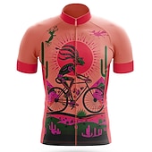 preiswerte Radtrikot Herren-Herren Radtrikot Grafik Lustig Kurzarm Fahhrad Trikot Oberteil mit 3 Gesäßtaschen Mountainbike MTB Straßenradsport Schnelltrocknend Reflektierende Streifen Rückentasche Feuchtigkeitsableitend Sport
