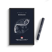 זול הדפסי מפות העולם-אימולה מונקו מסלול מסלול בד ציור קיר אמנות פוסטר נורדי אסתטי מרוץ מוטורי תמונה לעיצוב הבית