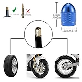 abordables Herramientas de reparación de coches-Starfire, 4 Uds., tapas universales de válvulas de neumáticos de aluminio, tapa antipolvo, tapas de vástago, tapas de vástago para coche, camión, bicicleta, accesorios de decoración
