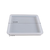 cheap Photobooth Props-Crystal Drop Adhesive Diy Epoxy Resin Square Coaster Box Circular Coaster Box Storage Box Silicone Mirror Mold