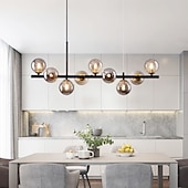 halpa Kattokruunut-led-riippuvalaisin 33&quot; 9-valaisin globe design geometriset muodot uppoasennettavat valot metalli sputnik lineaarinen geometrinen maalattu viimeistely nykyaikaiset kattokruunut 110-240v