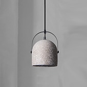 billige Øylys-led pendel lys betong pendel lys sement stein lysekrone moderne midten av århundret moderne art deco belysning minimalistisk armatur hvit pendel