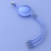 levne Kabely pro mobilní telefony-Nabíjecí stanice 3 Port Multi USB nabíječka Rychlé bezdrátové nabíjení 3 v 1 pro více zařízení Pro Mobilní telefon