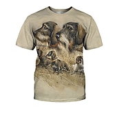 economico Grafica divertente-Con animale Cane Bassotto Maglietta Manga 3D Grafica Per Da coppia Per uomo Per donna Per adulto Mascherata Stampa 3D Casual / quotidiano