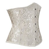 economico Rococò-Rococò Punk &amp; Gotico Medievale Biancheria intima Sottobusto Bustino 14 ossa di plastica Costume Per donna Matrimonio Ospite di nozze Adulti Corsetto