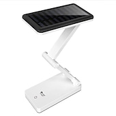 abordables Lámparas de escritorio-lámpara de mesa plegable solar regulable táctil lámpara de escritorio lámpara de mesa de protección ocular lámpara de mesa recargable solar portátil carga usb solar