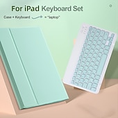 Χαμηλού Κόστους iPad θήκη-Δισκίο Θήκες Καλύμματα Για Apple iPad 10.9&#039;&#039; 10ο iPad Air 5ο ipad 9th 8th 7th Generation 10.2 inch iPad Pro 12.9&#039;&#039; 5th Φορητά με πληκτρολόγιο Ανθεκτική σε πτώσεις PU δέρμα