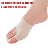 abordables Correcteurs d&#039;oignon-2 séparateurs d&#039;orteils en silicone souple pour hallux valgus (convient pour une utilisation nocturne et domestique et remplacez-les régulièrement)