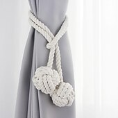 cheap Curtain Accessories-Rope Curtain Tassel Tie Backs Curtain Fringe Tiebacks Holdbacks Window Drapes Curtain Strap Buckle Holder Window Decorative Accessories