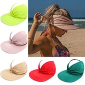 cheap Home Hats-Spring And Summer New Hat Female Sun Visor Baseball Cap Female Anti-ultraviolet Personality Adult Empty Top Hat
