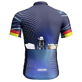 Недорогие Мужские джерси-Муж. Велокофты геометрический Буквы и цифры С короткими рукавами Велоспорт Джерси Верхняя часть с 3 задними карманами Горные велосипеды Шоссейные велосипеды