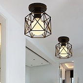 お買い得  フラッシュマウント＆セミフラッシュマウント-led シーリング ライト 20 センチメートル レトロ デザイン フラッシュ マウント ライト金属シーリング ライト用廊下ポーチ バー クリエイティブ ロフト バルコニー ランプ 110-240v