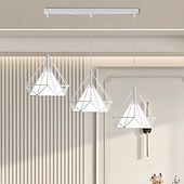 olcso Függőfények-led függőlámpa 60 cm 3 fényű sputnik design csillárok étkezőbe hálószoba függőlámpák ipari festett felületek 110-240v