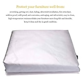 baratos capas de móveis de pátio-Cobertura de móveis de pátio 210d tecido oxford cobertura de móveis de prata ao ar livre jardim capa impermeável mesa de pátio e combinação de cadeira capa de poeira