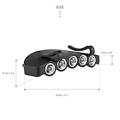 abordables Faros delanteros-5led caza faro casquillo de la lámpara linterna antorcha de luz de los faros sombrero de acampar al aire libre de la pesca con clip