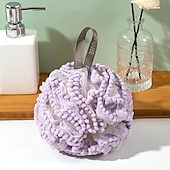 cheap Bathroom Gadgets-Big Bath Loofahs Shower Puff Ball, Flower Loofah Sponge Shower Bath Sponge Exfoliating Body Scrubber Pouf For Men Women