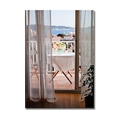 economico Stampe paesaggi-Paesaggio da parete su tela la finestra arte moderna paesaggio decorazione della casa arredamento tela arrotolata senza cornice senza cornice