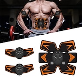 cheap Body Massager-EMS Abdominal Muscles Training Stickers Electric Abdominal Stimulator Fitness Body Slimming Massager Weight Loss For Men Women