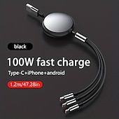 levne Kabely pro mobilní telefony-Nabíjecí stanice 3 Port Multi USB nabíječka Rychlé bezdrátové nabíjení 3 v 1 pro více zařízení Pro Mobilní telefon