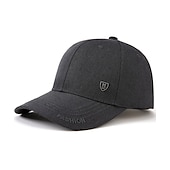 preiswerte Baseballkappe für Herren-Herren Cap Basecap Kappe Schwarz Dunkel Blau Baumwolle Reise Strand Design Outdoor Urlaub Glatt Einstellbar Sonnenschutz Atmungsaktiv Modisch