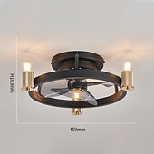 お買い得  シーリングファンライト-リモコン付きシーリングファン 3/6ライト フラッシュマウント ロープロファイル 屋内シーリングファン 39インチ 220-240v