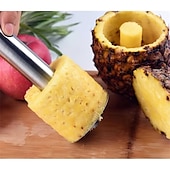 levne Pomůcky na ovoce a zeleninu-nerezová ocel ananas corer škrabka na kráječ snadno ovoce parer řezací nástroj domácí kuchyně západní restaurace příslušenství