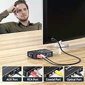 levne Doplňky k počítačům-bluetooth 5.0 přijímač vysílač fm stereo aux 3,5mm jack rca optický nfc audio bezdrátový bluetooth adaptér dálkové ovládání tv
