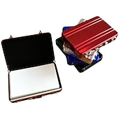 お買い得  カードホルダーとケース-ロックボックスモデリングスーツケース アルミニウムメタルビジネスカードホルダー カードケース