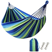economico Mobili da campeggio-amaca da campeggio da giardino all&#039;aperto con cinghie per alberi da appendere, amaca resistente che può contenere fino a 450 libbre, amaca portatile con borsa da viaggio perfetta per il campeggio nel cortile esterno/interno