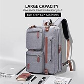cheap Laptop Bags,Cases &amp; Sleeves-15.6 Inch And 17.3 Inch 3 In 1 Computer Laptop Carry Bag Office Designer Waterproof Business Laptop Briefcase Bag 1pc