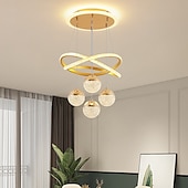 olcso Csillárok-40 cm-es szabályozható földgömb design fürt design függő könnyűfém réteges fordított festett felületek sziget északi stílus 220-240v