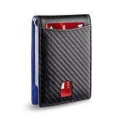 cheap Card Holders &amp; Cases-Fold RFID Blocking Wallet With Money Clip,Minimalism Credit Card Holder For Men And Women