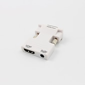 preiswerte Kabel-HDMI-Buchse auf VGA-Stecker-Konverter mit Audioadapter unterstützt 1080p-Signalausgabe