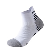 abordables calcetines de hombre-Hombre 1 Par Calcetín Calcetas Calcetines Antideslizantes Calcetines para correr Negro Azul Marino Color Rayas Primavera, Otoño, Invierno, Verano