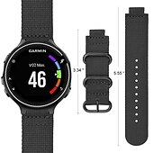 baratos Relógios Garmin-Pulseiras de Relógio para Garmin Forerunner 220/230/235/620/630/735XT Approach S20 / S6 / S5 Náilon Substituição Alça com ferramenta de remoção Ajustável Respirável Pulseira Esportiva Pulseira