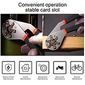 cheap Wrench-6/8 Inch Wrench Torque Adjustable Spanner External Hexagon Wrench Open Car Repair Removal Tool Multifunctional Hex Wrench