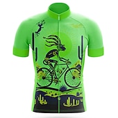 preiswerte Radtrikot Herren-Herren Radtrikot Grafik Lustig Kurzarm Fahhrad Trikot Oberteil mit 3 Gesäßtaschen Mountainbike MTB Straßenradsport Schnelltrocknend Reflektierende Streifen Rückentasche Feuchtigkeitsableitend Sport