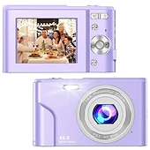 abordables Caméras d&#039;action-Appareil photo numérique 1080p 48 méga pixels caméra de vlogging avec zoom numérique 16x mini caméras portables compactes pour débutants cadeau d&#039;anniversaire