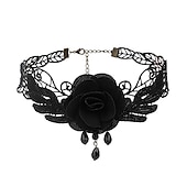 levne Příslušenství a další-Náhrdelník Chocker Náhrdelník Chocker Punk a gotika Lolita Krajka Pro Lolita Kostýmová hra Dámské Kostýmní šperky Módní šperky