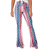 cheap Bottoms-Retro Vintage 1960s 1970s Trousers Bell Bottom Pants Hippie Women&#039;s Daily Wear Pride Parade Pride Month Adults&#039; Pants